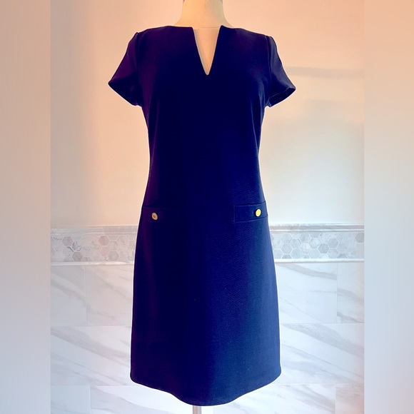 Lilly Pulitzer Dresses & Skirts - Lilly Pulitzer Blue Navy Jersey Shift Dress